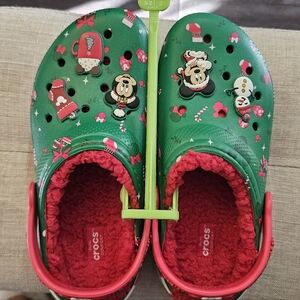 Crocs Mickey Mouse Holiday Lined Clog Shoes